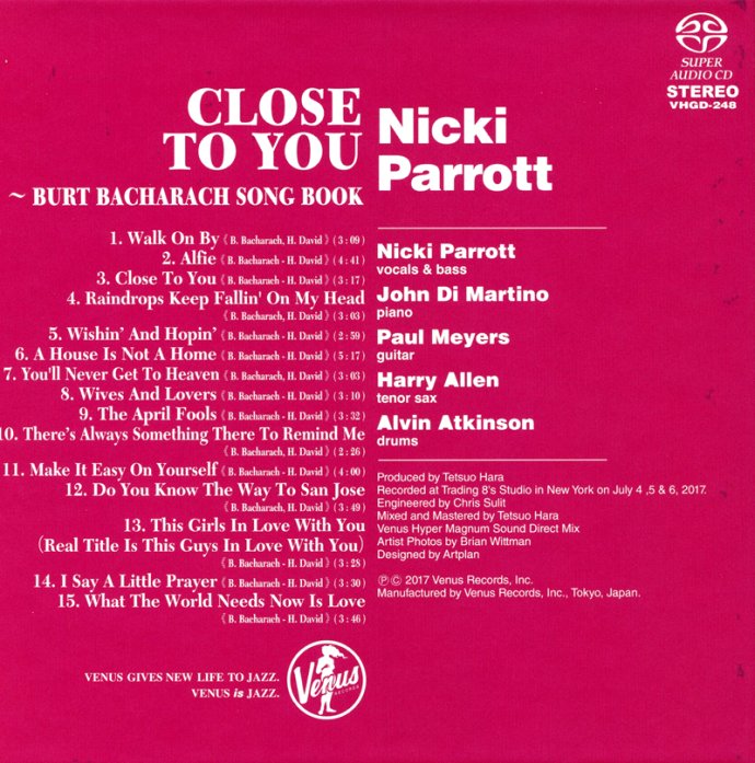Nicki parrott - Close to you 【SACD ISO】